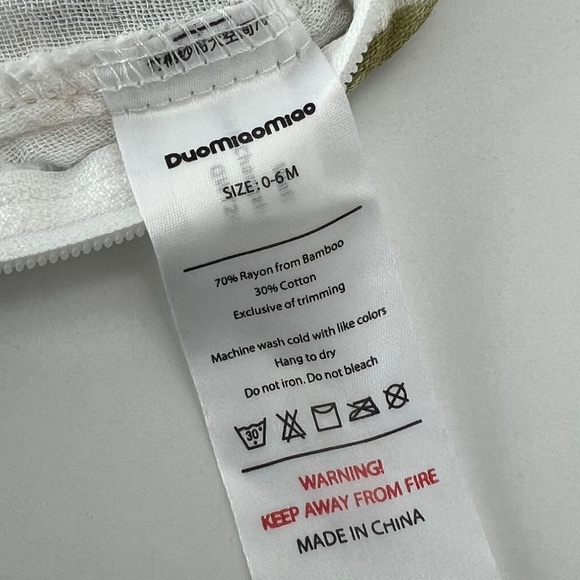 DuoMiaoMiao Muslin Baby Sleep Sack size 0-6 months - Picture 7 of 13
